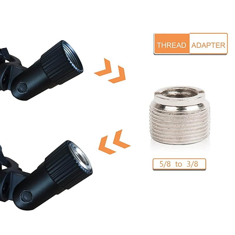 Microphone Shock Mount Mic Holder Mic Clip Holder Mount for Diameter 28mm32mm Dynamic Microphone Like ATR2100USB AT2005USB Samson Q2U Behringer Xm8500 Shure SM58LC Shure PGA48 PGA58 etc