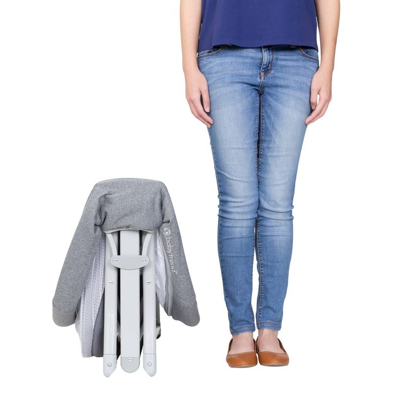 Baby Trend Quick-Fold 2-in-1 Rocking Portable Bassinet - Shadow Stone Gray