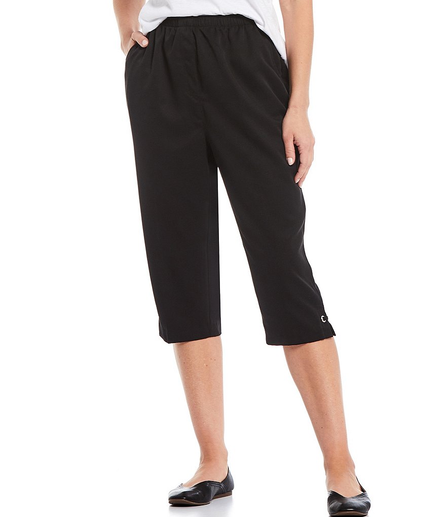 Westbound Petite Size Linen Capri Pants