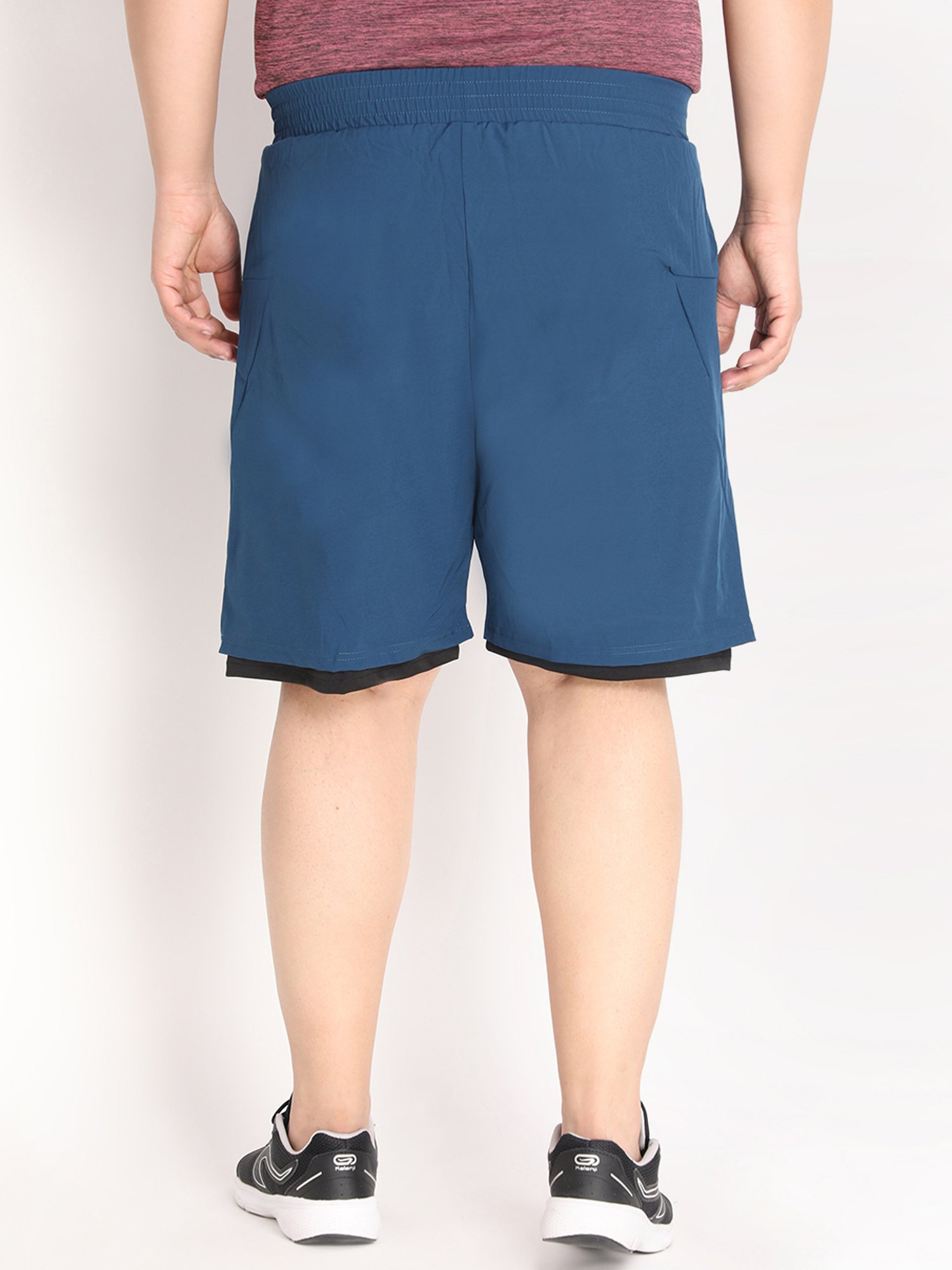 Chkokko Indigo Black Regular Fit Shorts