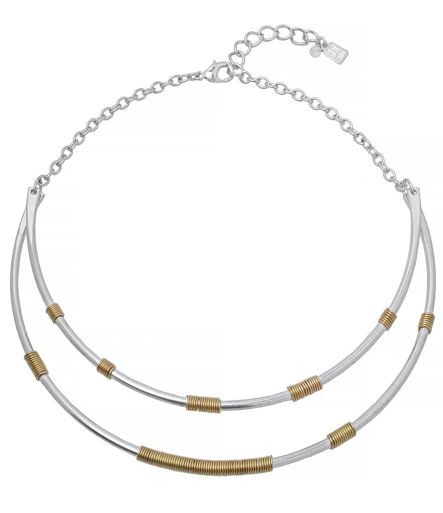 Robert Lee Morris Soho Wire Wrap Frontal Necklace