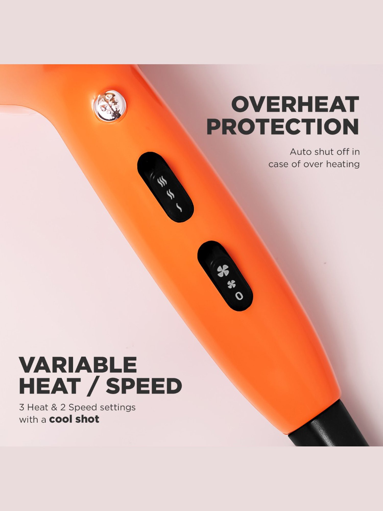 Ikonic Me Ultra Light 2000 Hair Dryer - Orange