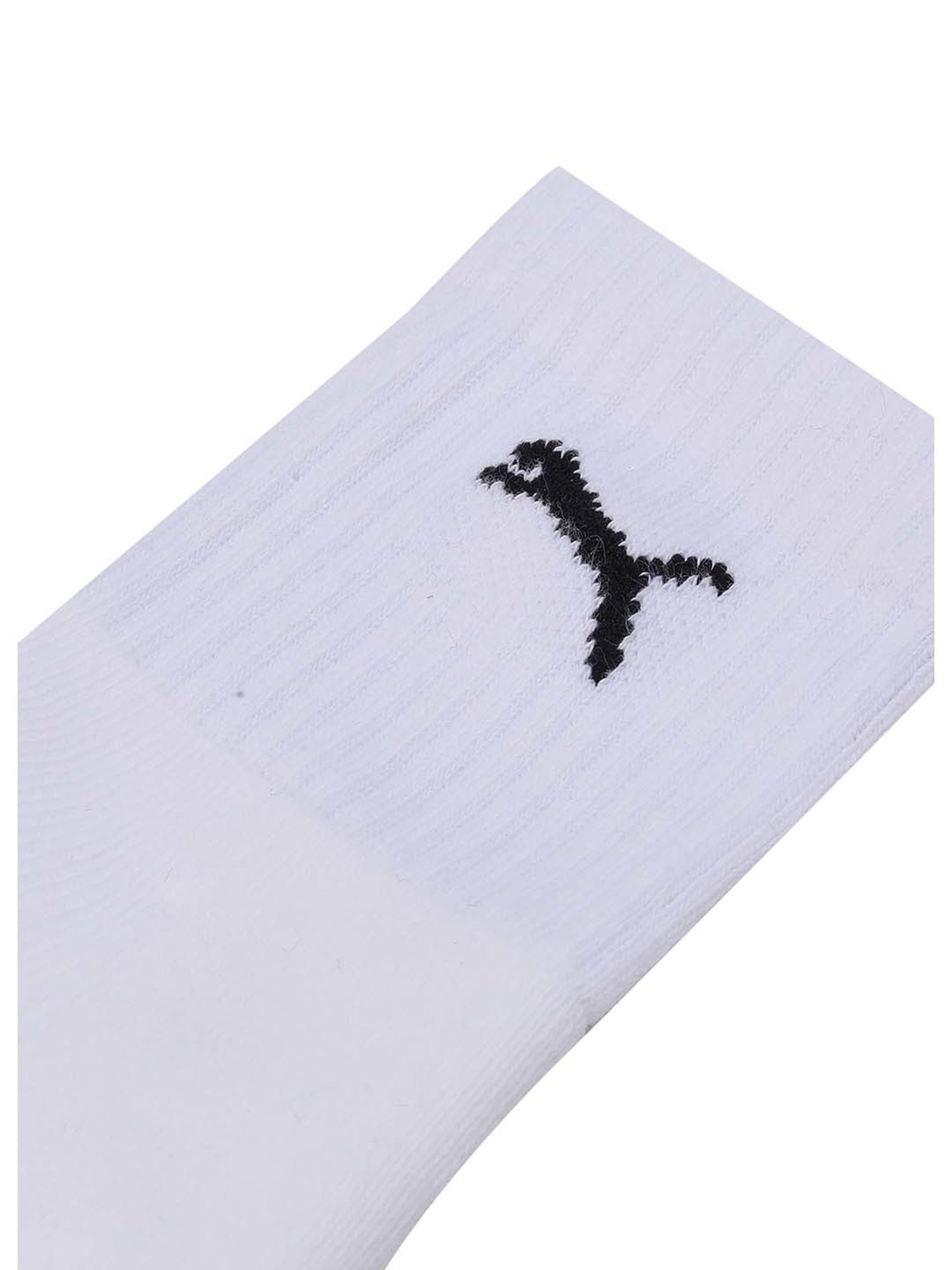 Puma White Cotton Logo Socks - Set of 3