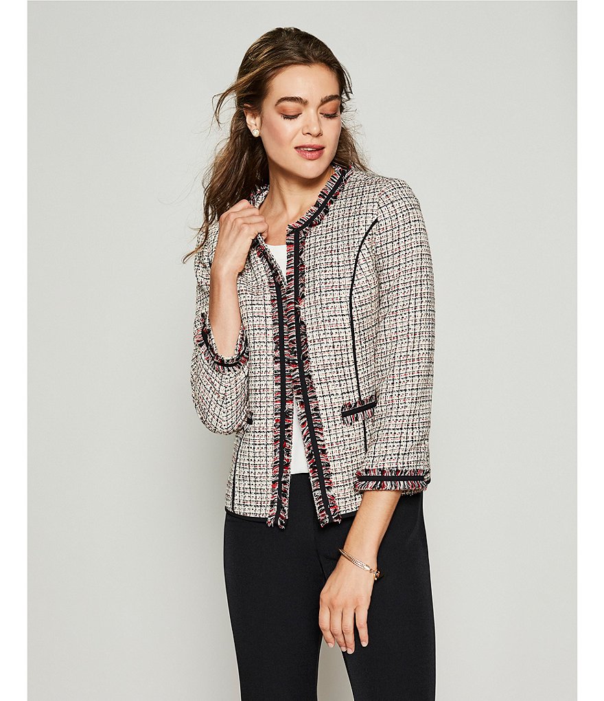 Anne Klein Stretch Crepe Slim Straight Leg Ankle Pants