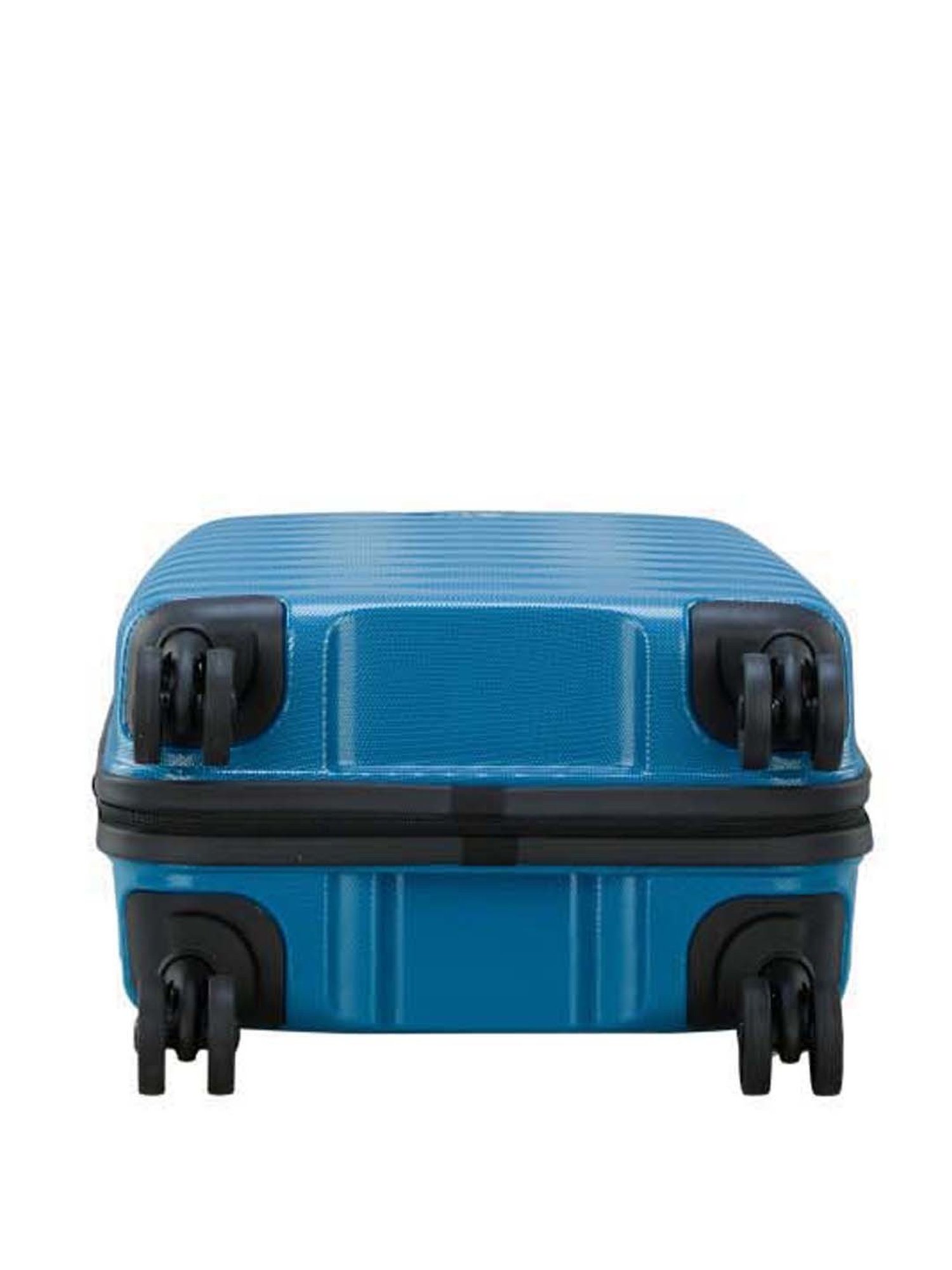 VIP Foxtrot-avt Celestial Blue Textured Hard Small Trolley Bag - 22 cm