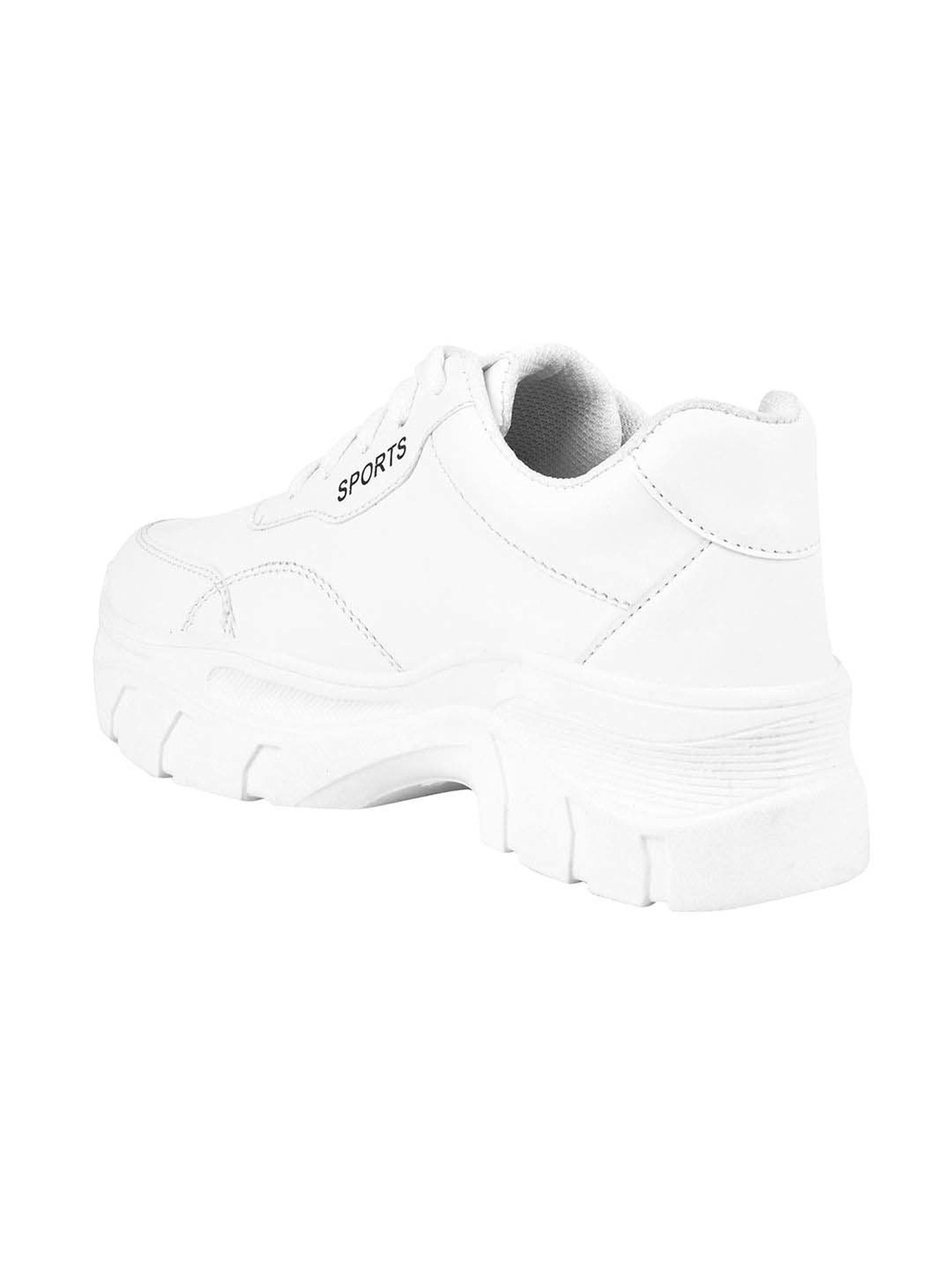Shoetopia Kids White Walking Shoes
