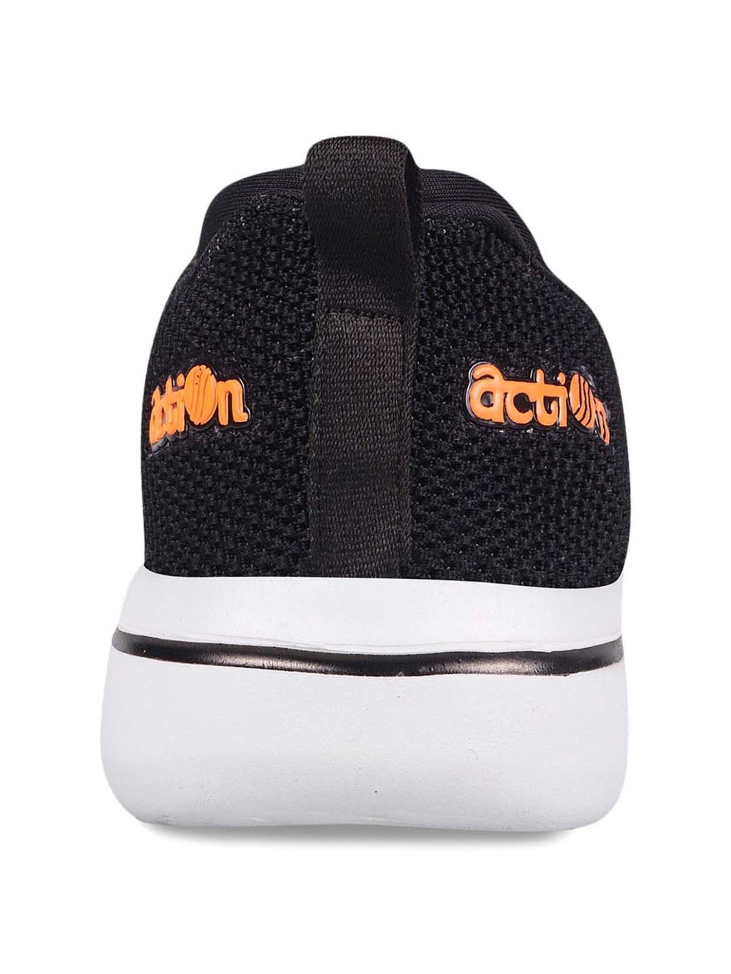 Action Men's Jet Black Running Shoes