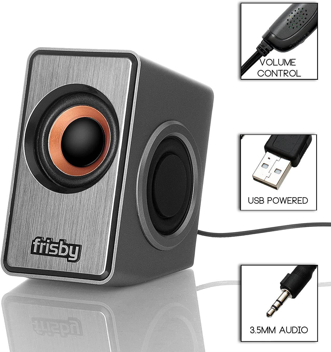 Frisby FS-510 USB Powered Computer PC Laptop Notebook Desktop Multimedia Speakers