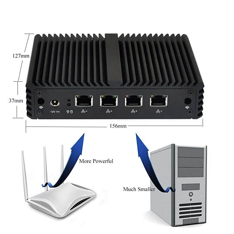 LAN Mini PC with Intel celeron Processor j1900 onboard, GB RAM 6GB SSD, VGA Mini PC Support OPNsense