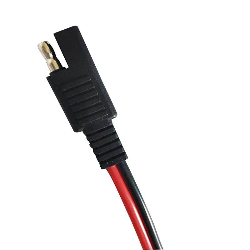 SAE Y Splitter 1 to 2 SAE Extension Cable,SAE 2 Pin Quick Connect Disconnect Plug 14AWG DC Power Automotive Connector Cable-11.8inch/30cm