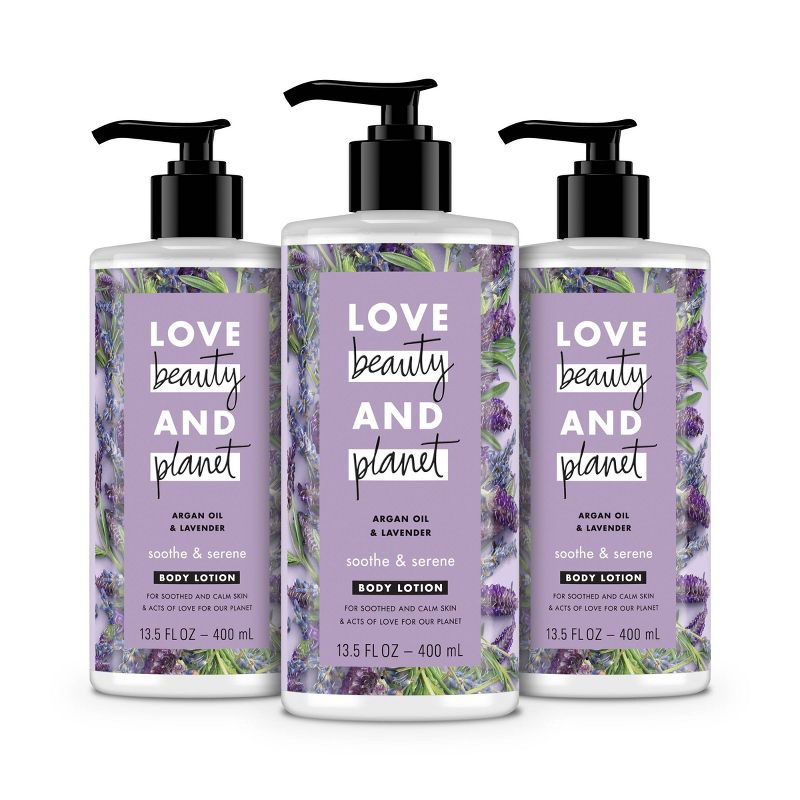 Love Beauty and Planet Argan Oil and Lavender Lotion - 3ct/13.5 fl oz each