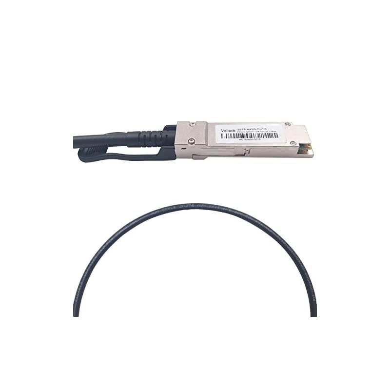 3 Meters QSFP+ DAC Twinax Cable  40GbE QSFP+ Direct Attach Copper Cable QSFPH40GCU3M 30AWG Black for Cisco Dell Ubiquiti DLink Juniper Huawei Mellanox Mikrotik SuperMicro