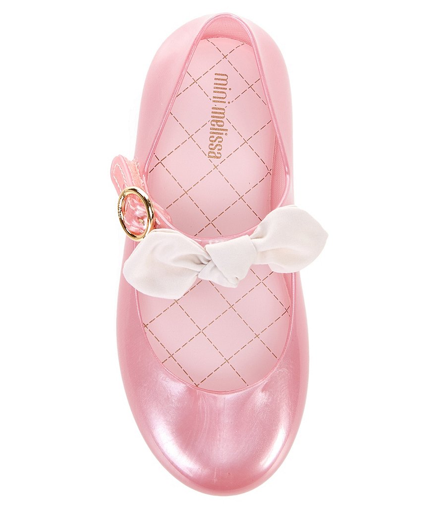 Mini Melissa Girl's Mini Sweet Love Princess Bow Detail Mary Janes (Toddler)