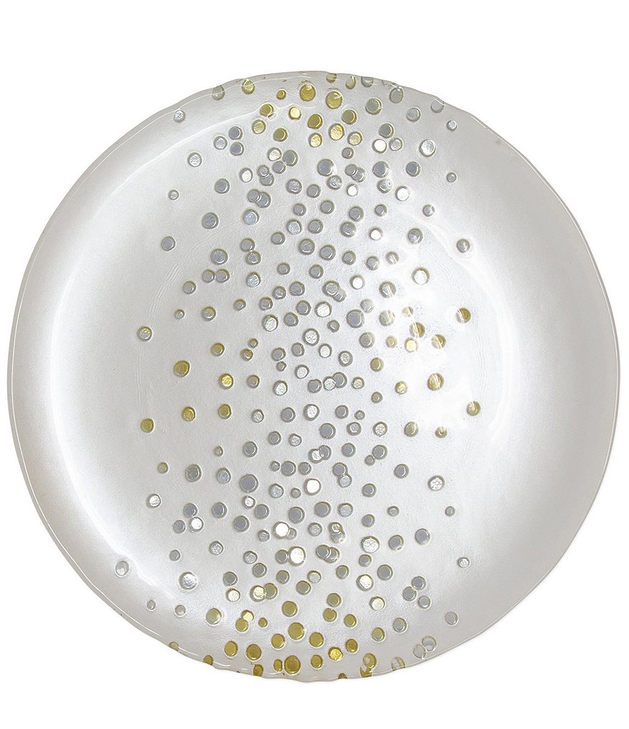 VIETRI Confetti Glass Dinner Plate