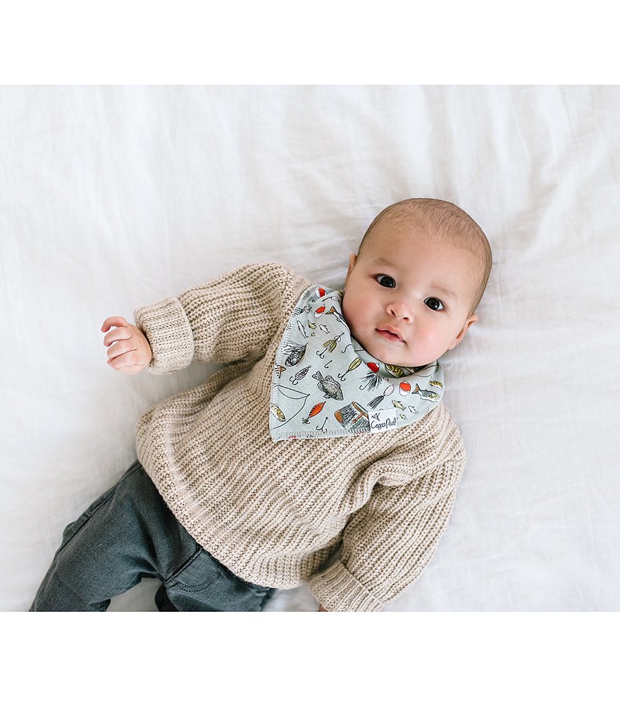 Copper Pearl Baby Boys Lumberjack Bandana Bibs 4-Pack