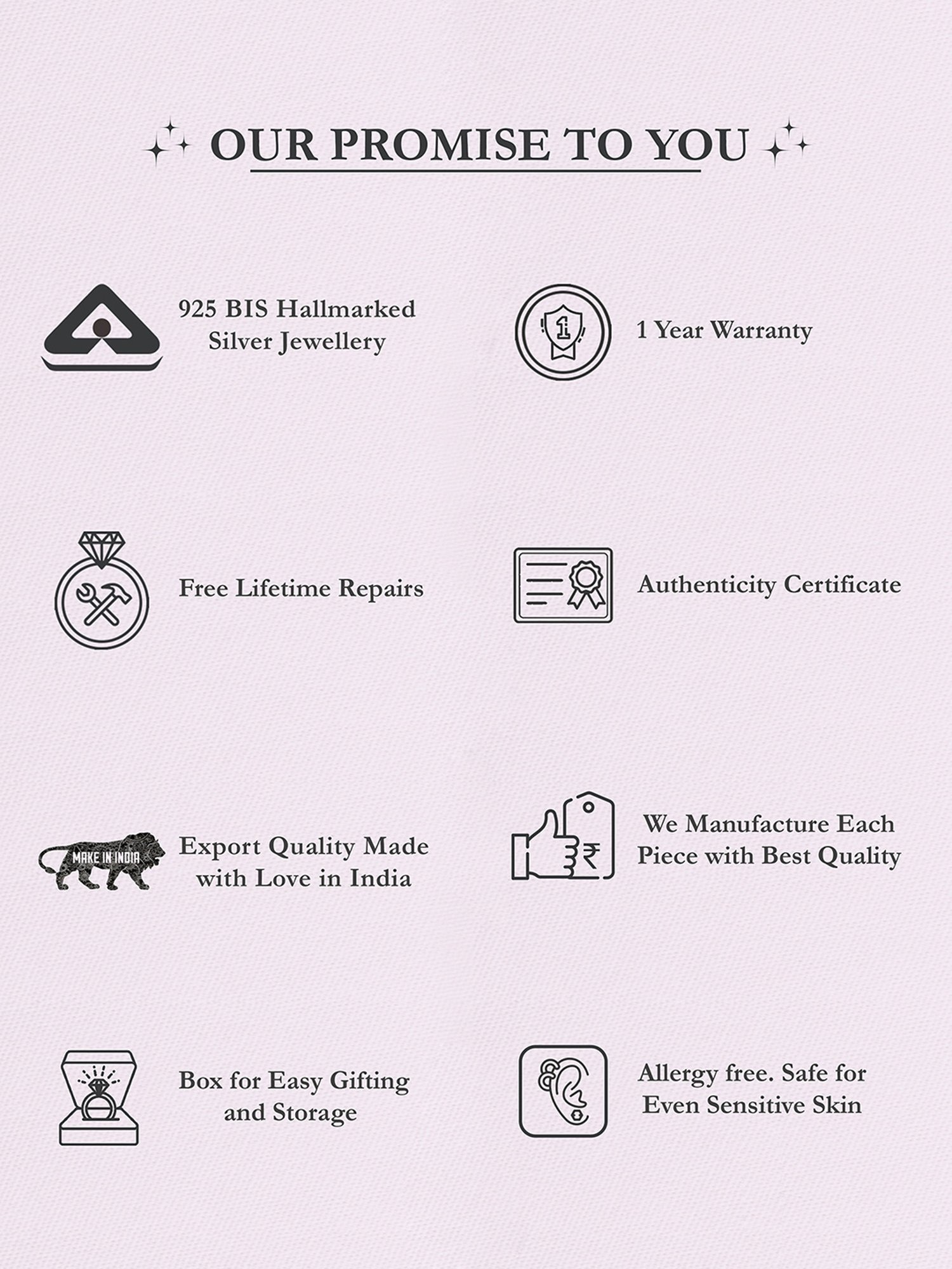 Ornate Jewels 925 Sterling Silver American Diamond Hoop Earrings for Women