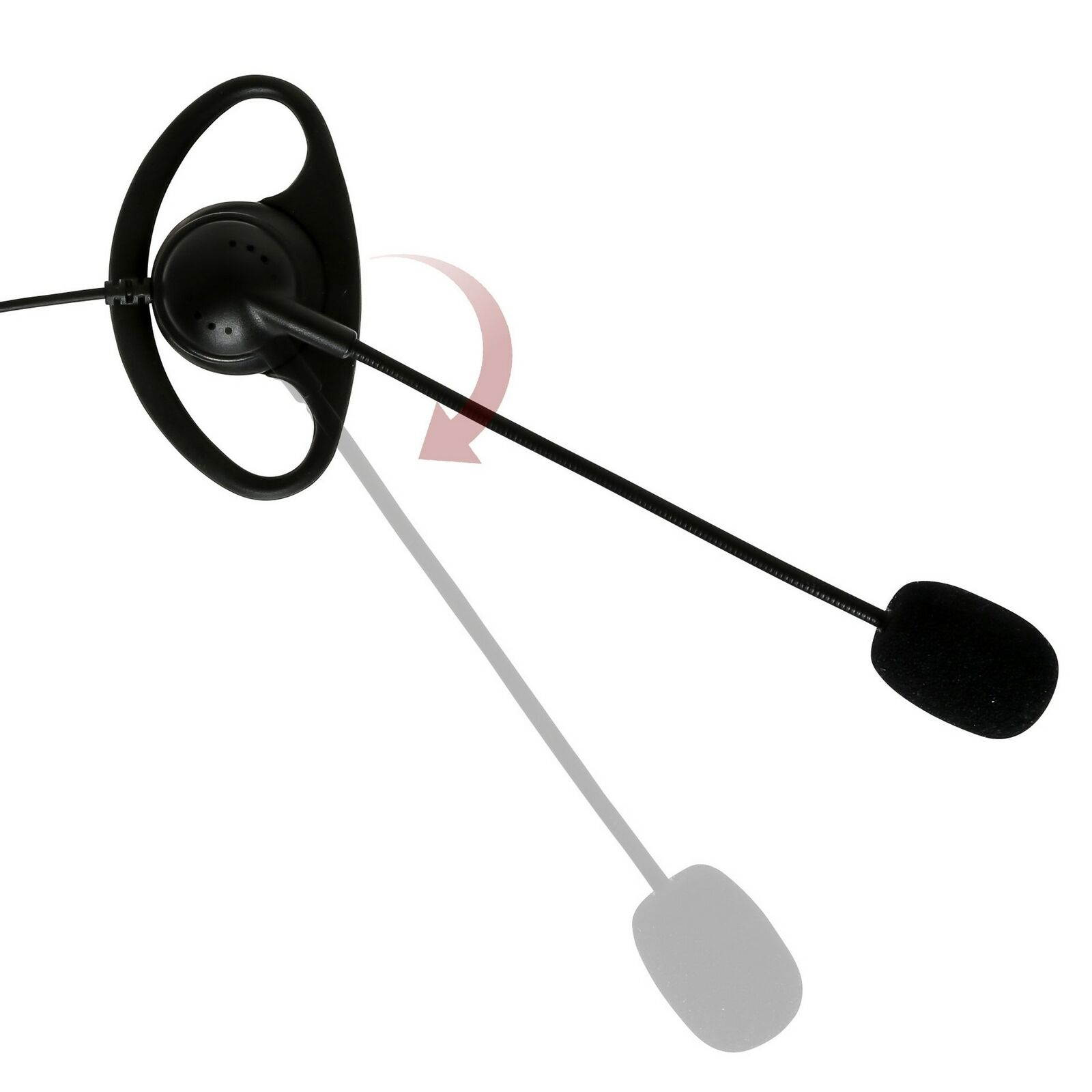 10 pcs D-Sharp Earhanger with Boom Mic for Motorola MOTOTRBO RDV5100 CP200D