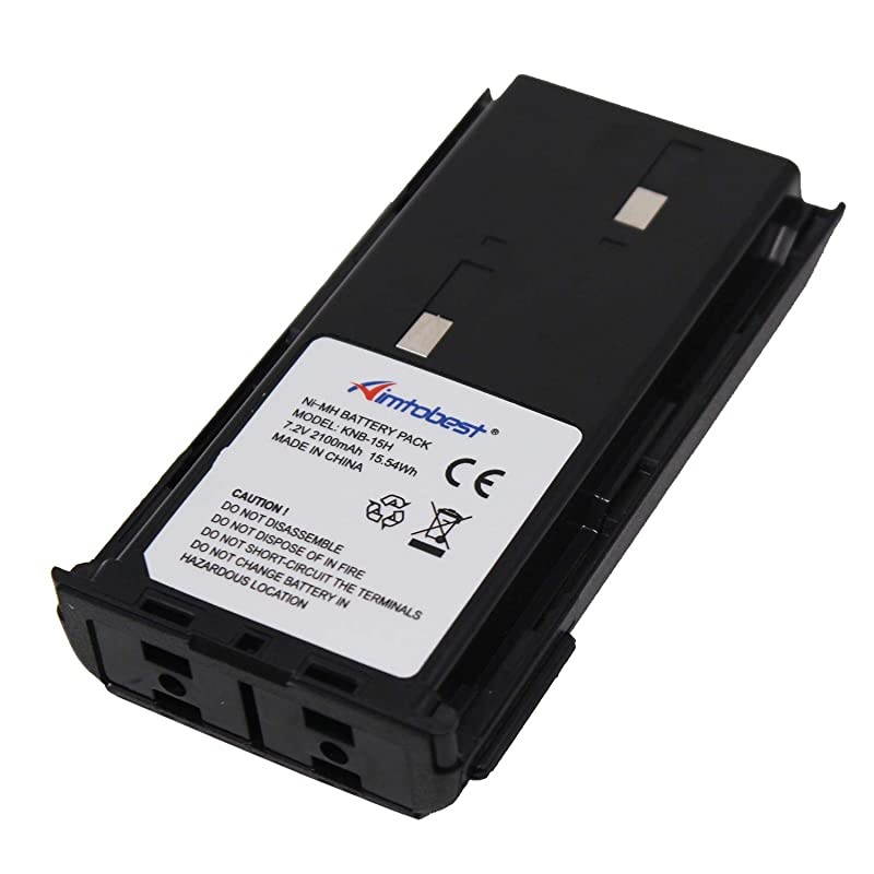 A H KNB-14 2100mAh Ni-MH Battery Compatible for Kenwood TK-260 TK-260G TK-270G TK-272G TK-360 TK-370G TK-372G TK-2100 TK-2102 TK-2107 TK-3100 TK-3101 TK-3102 TK-3107