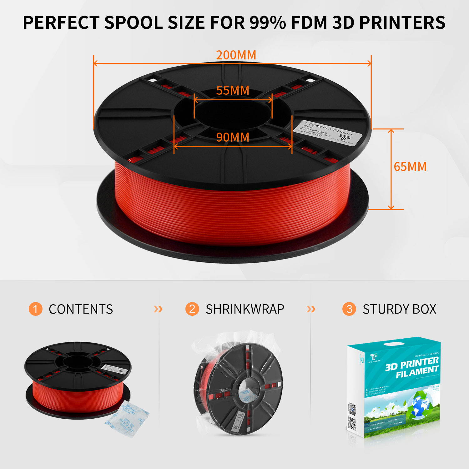 1kgPLA/ABS Filament 1.75MM Plastic Rubber Consumables Material 3D Carbon Fiber 3D Filament 1.75 Impressora 3D Filament For 3D Print