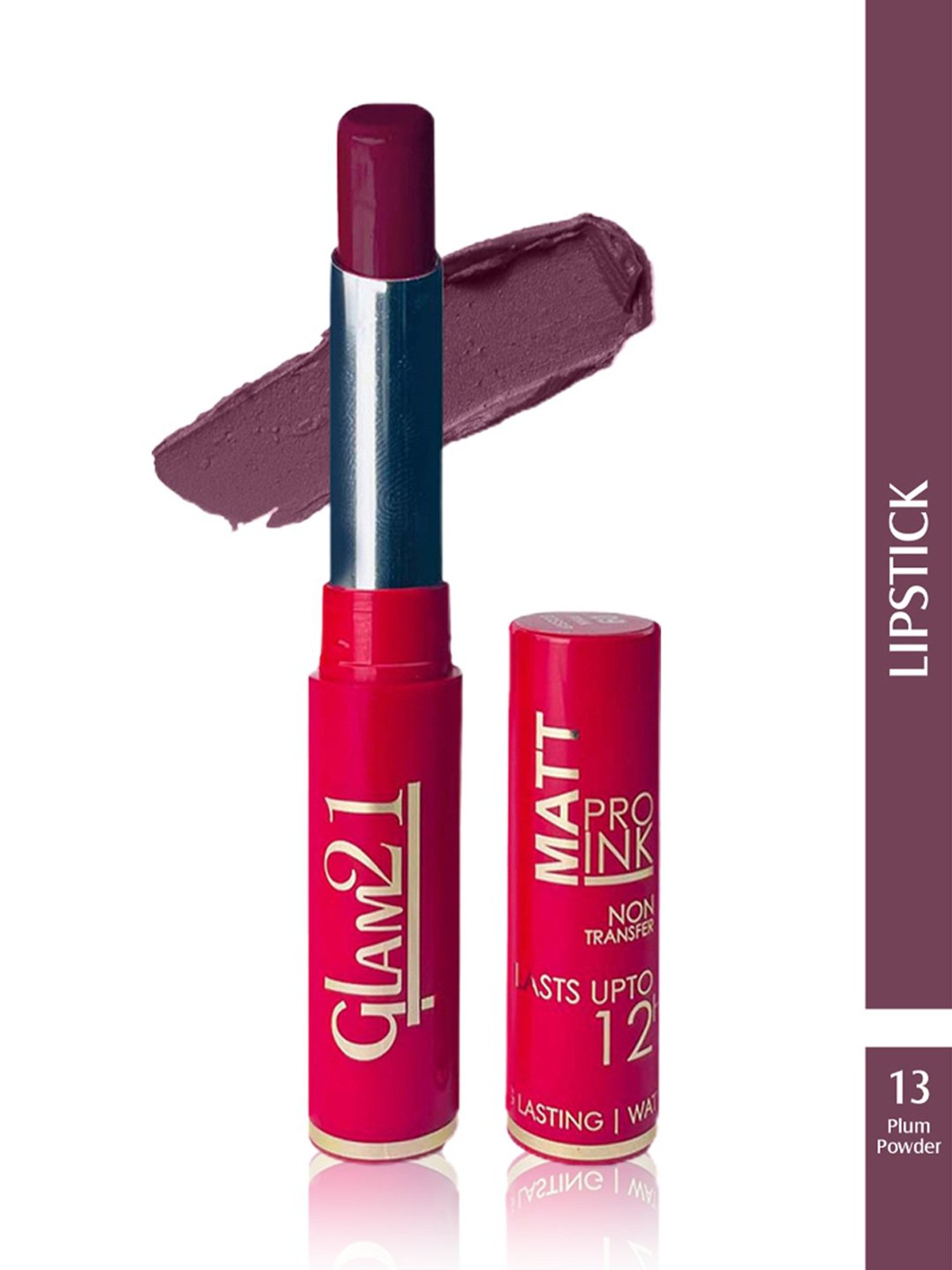 Glam21 Matt Pro Ink Non Transfer Lipstick 13 Plum Power - 3 gm