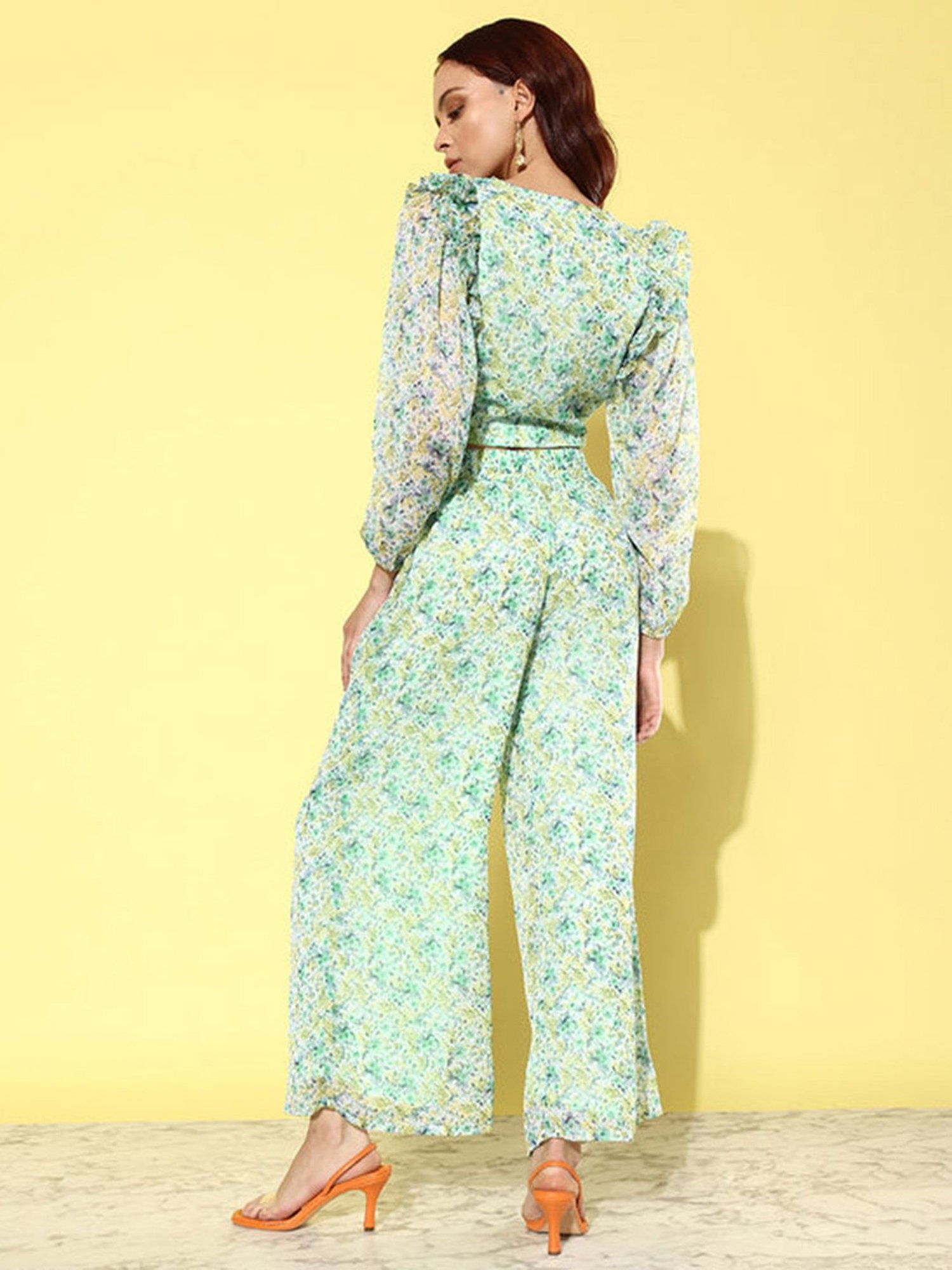 Belle Fille Black Floral Print Jumpsuit