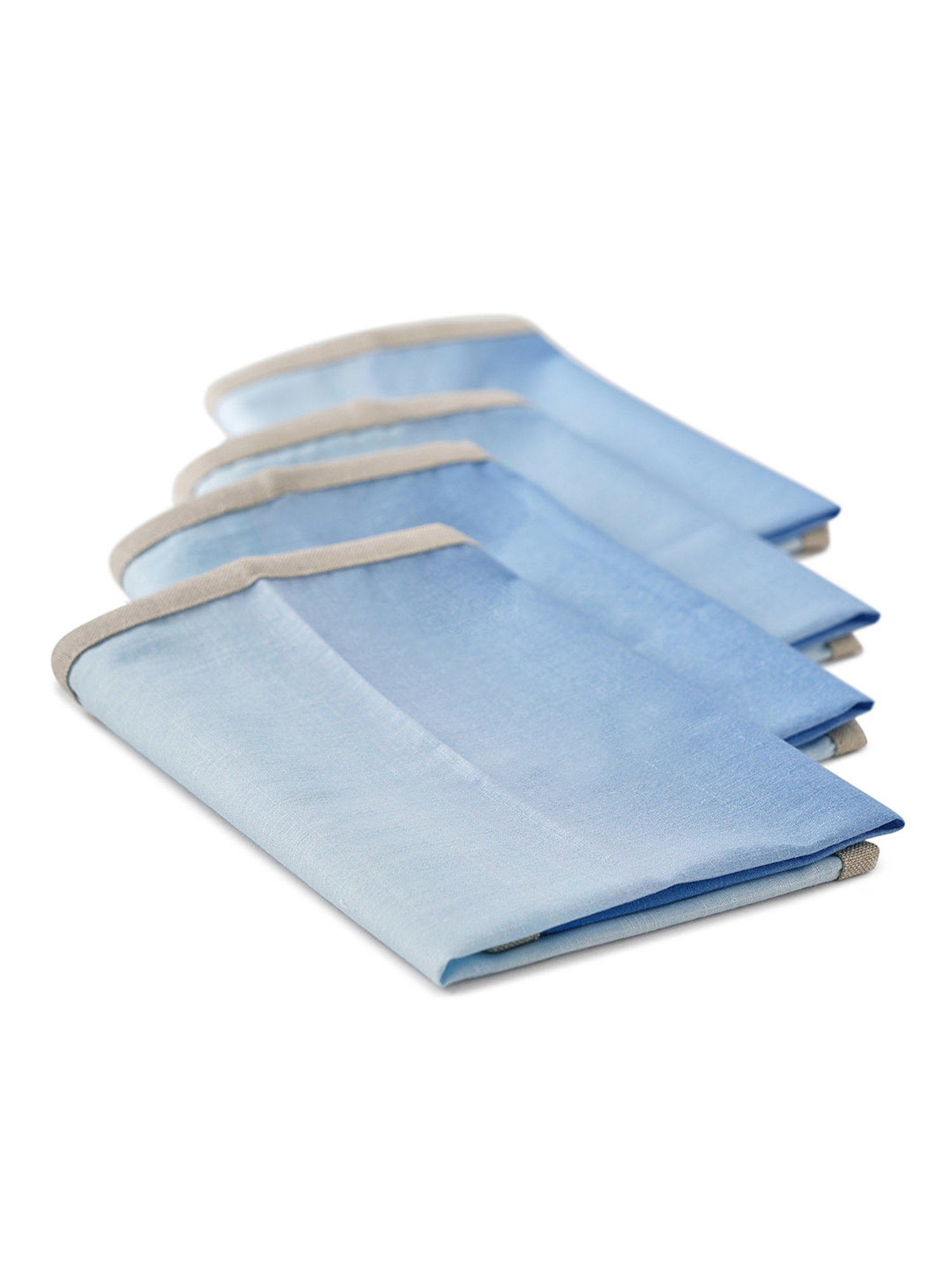 Pure Home and Living Blue Cotton Solid Table Napkins