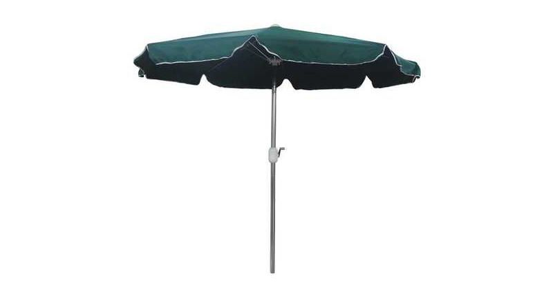 ZORO SELECT 4HUW5 Outdoor Umbrella, Round, Green