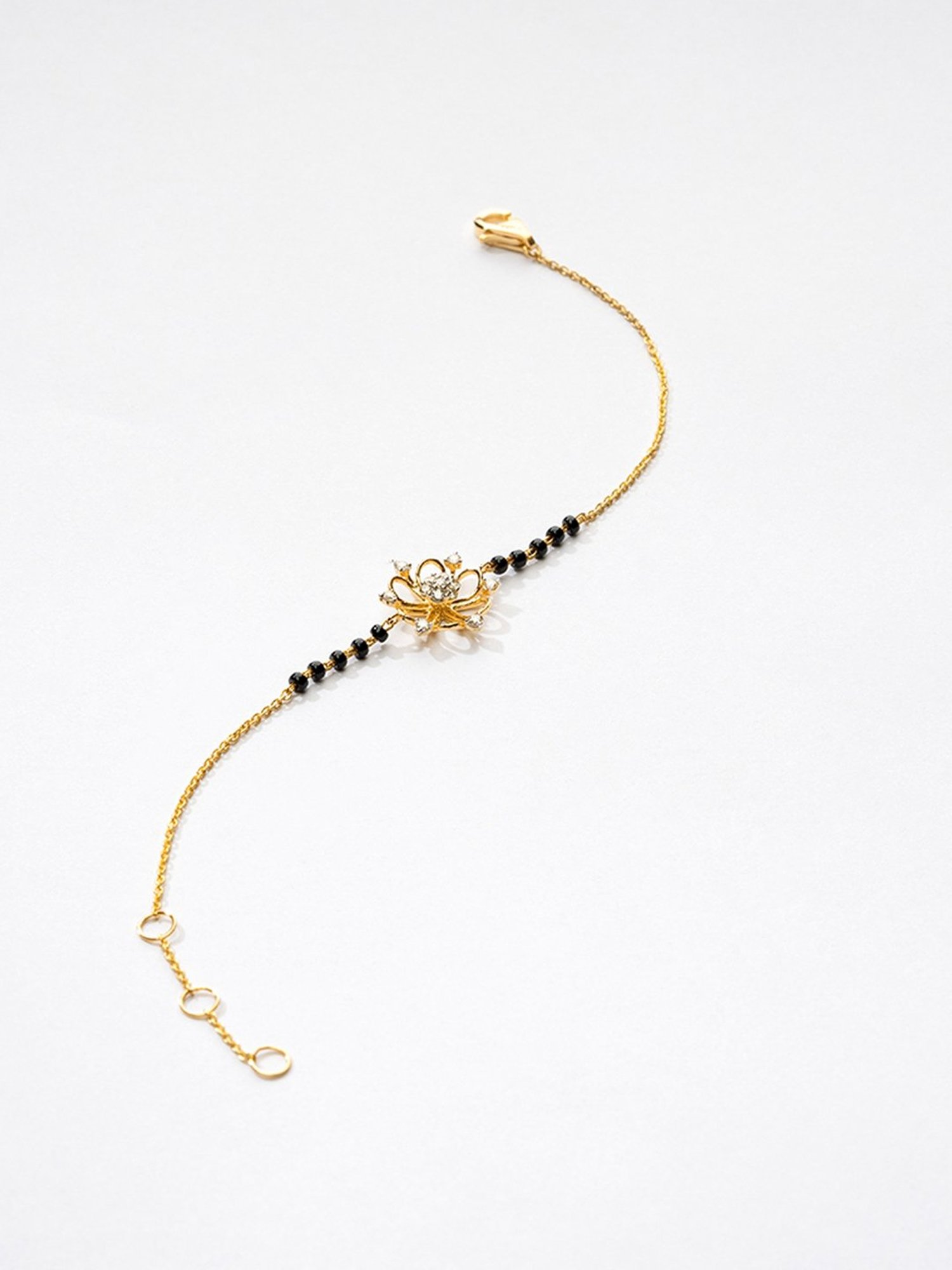 P.N.Gadgil Jewellers 14k Gold Bloom Flexible Fit Diamond Bracelets For Women