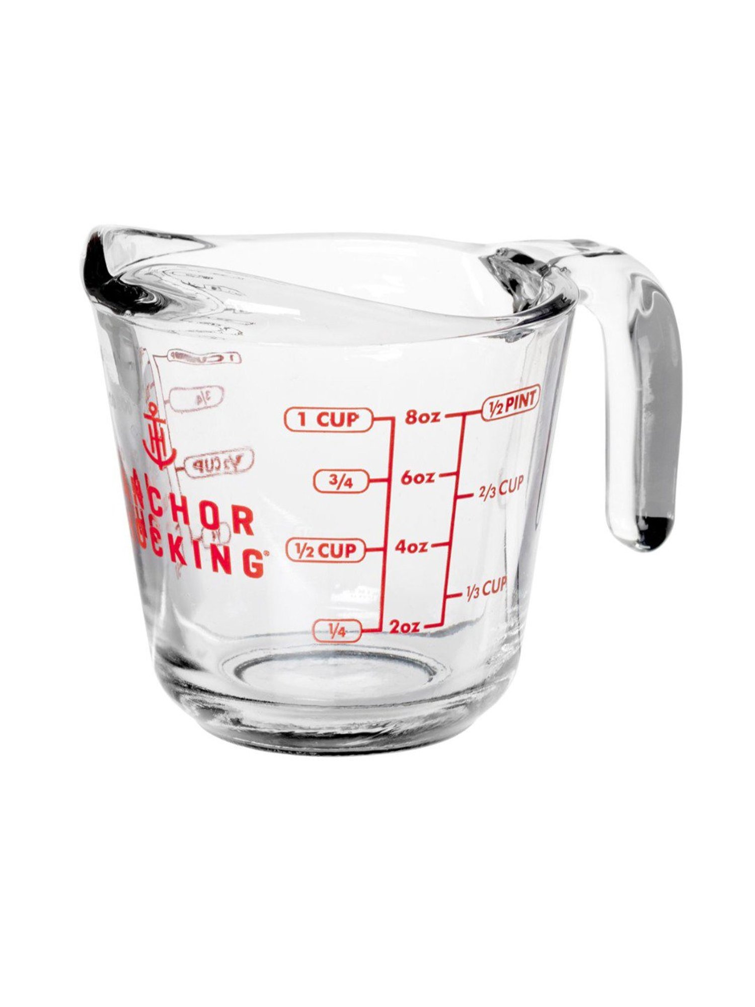 Anchor Hocking Transparent Glass Measuring Cup - 236 ml