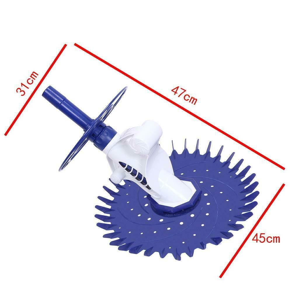 Automc Swimming Pool Vacuum Cleaner Hover Climb Wall w/ Hose In Ground