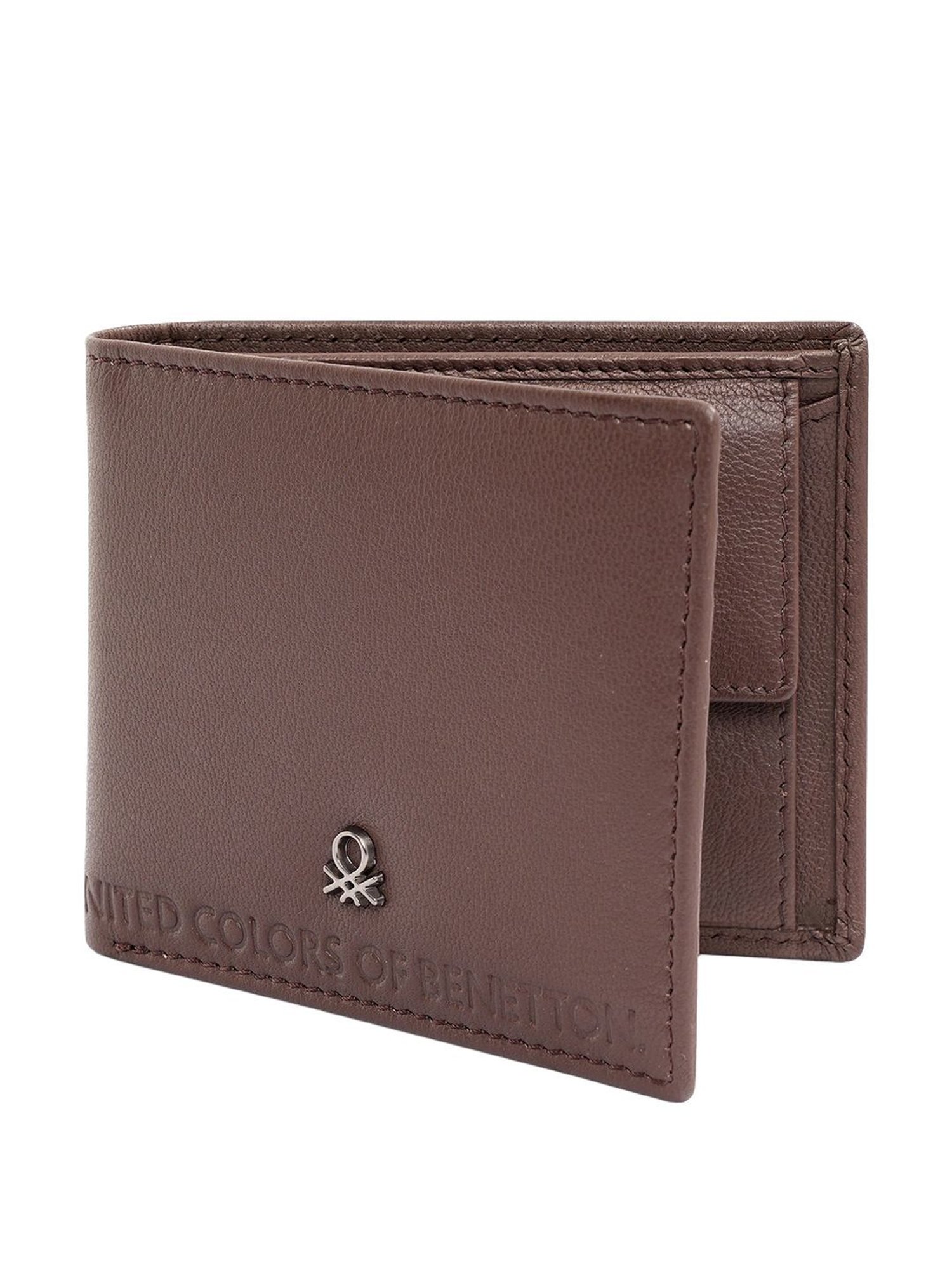 United Colors of Benetton Davle Brown Casual Leather Bi-Fold Wallet for men