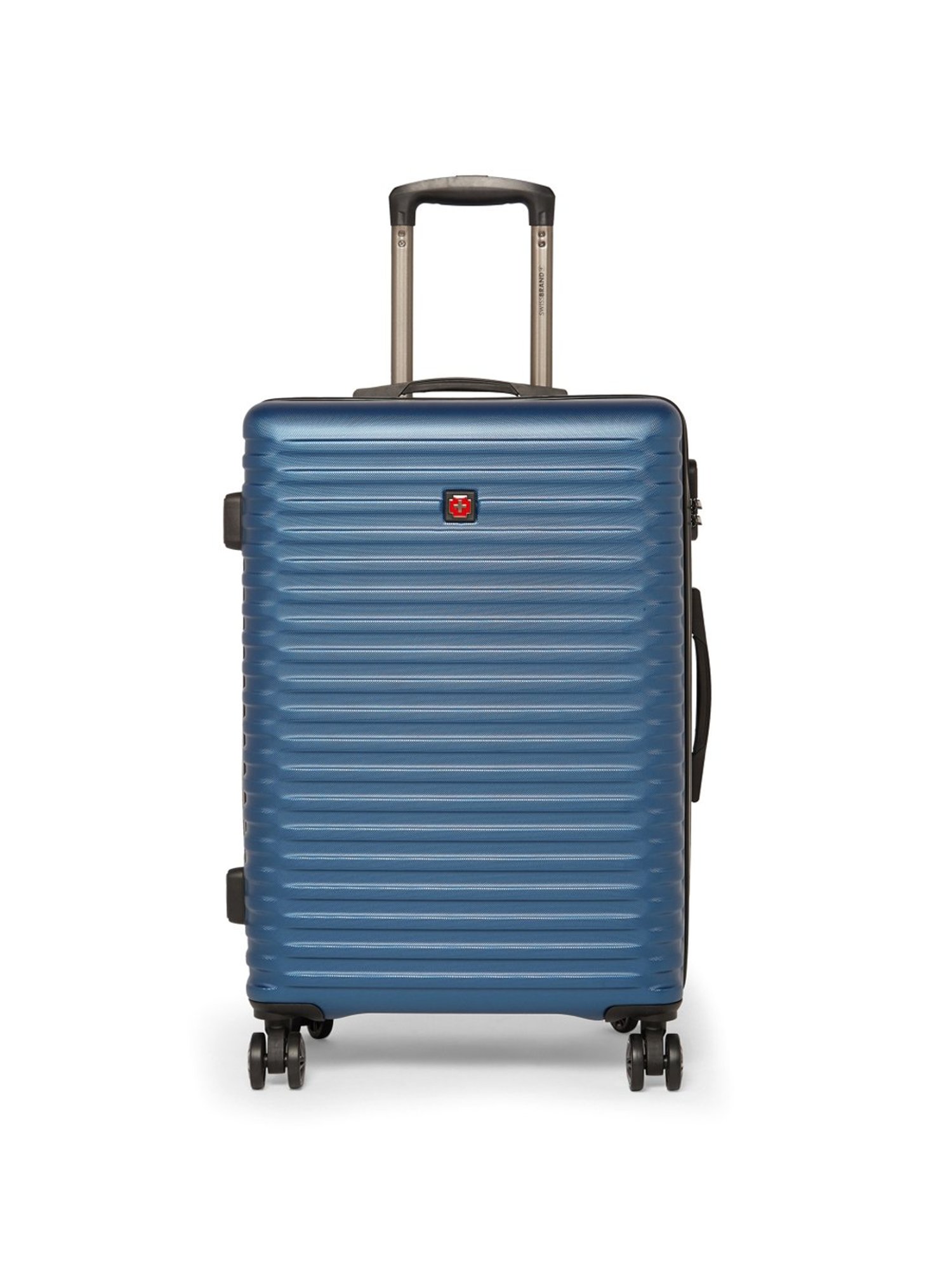 Swiss Brand Dublin Navy Medium Hard Trolley Bag - 24 cm