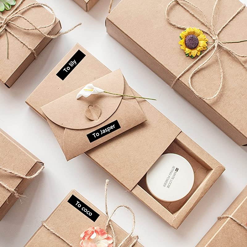 Compatible Black Label Tape Replacement for Brother PTouch TZe Black Tape 12mm 047 TZe335 White on Black Use for Brother Label Maker PTD210 PT1280 PTD400 PTD600 4Pack