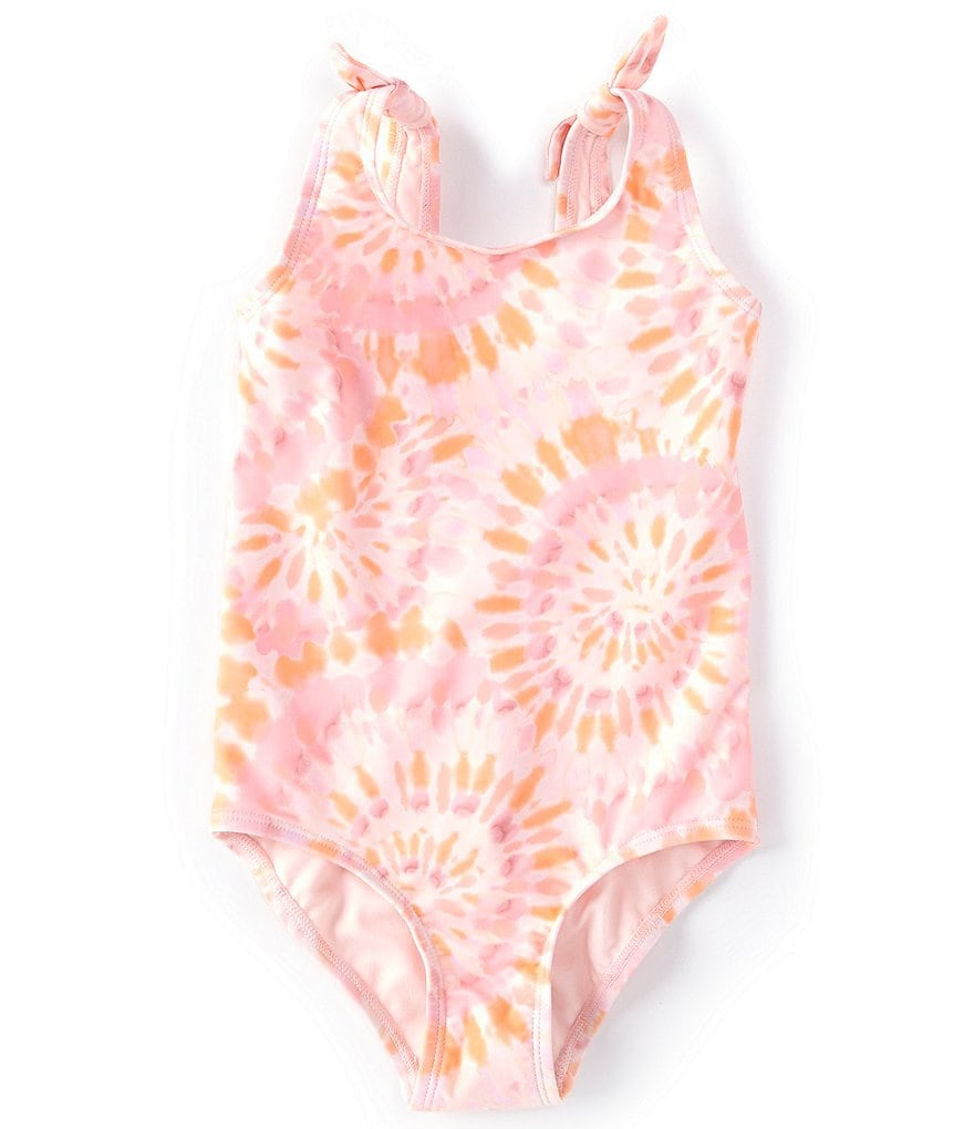 Flapdoodles Little Girls 2T-6X Sequin Leopard Foiled One-Piece Swimsuit