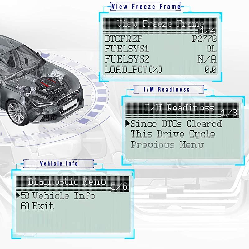 MS309 Universal OBD2 Scanner Check Engine Fault Code Reader, Read Codes Clear Codes, View Freeze Frame Data, I/M Readiness Smog Check CAN Diagnostic Scan Tool