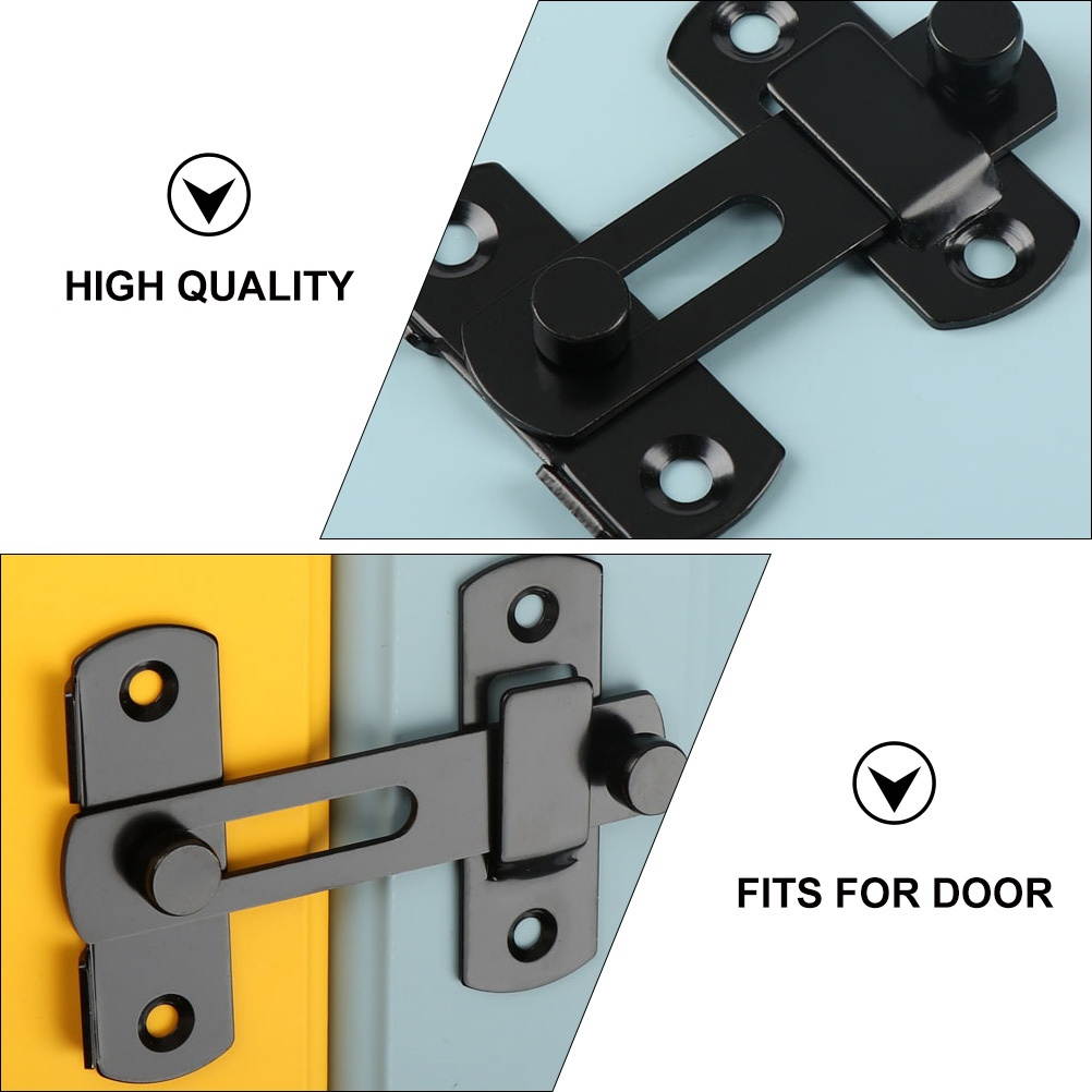 Door Latch Lock Household Durable Security Gate Latch Lock Hasp Latch Lock Window Sliding Lock Door Bolt Lock Door Sliding Lock