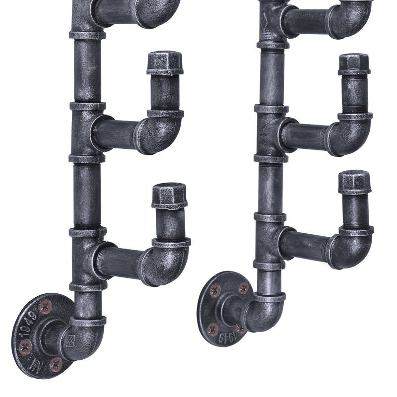 Mendes Industrial Wine Rack Industrial Gray - Modern Home