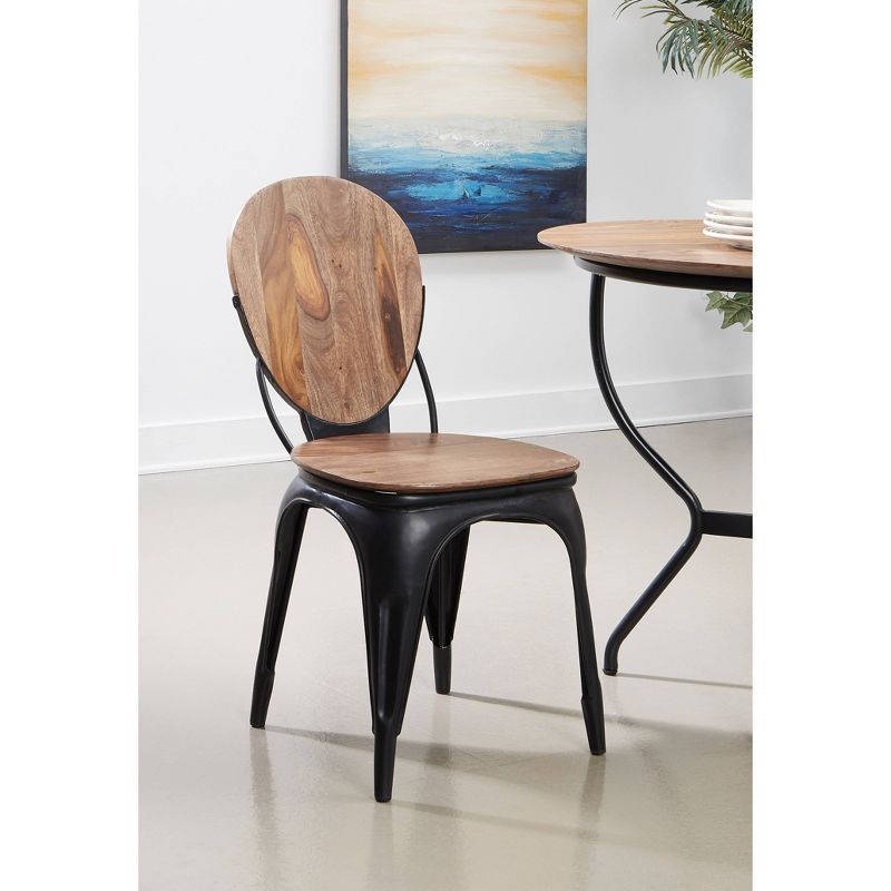 Set of 2 Evansville Dining Chairs Light Brown - Treasure Trove Accents