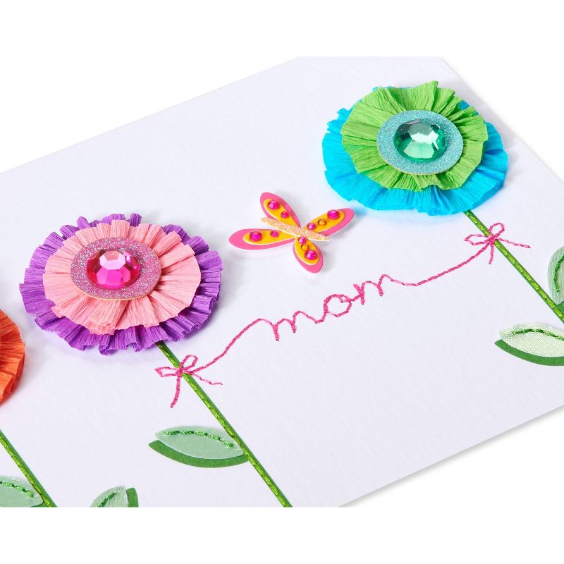 Mothers Day Greeting Card Crepe Paper Flowers - PAPYRUS