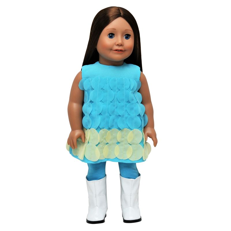 The Queen's Treasures 18 Inch Doll Clothes Outfit, Teal & Turquoise Legging Pants And Top Clothing Set