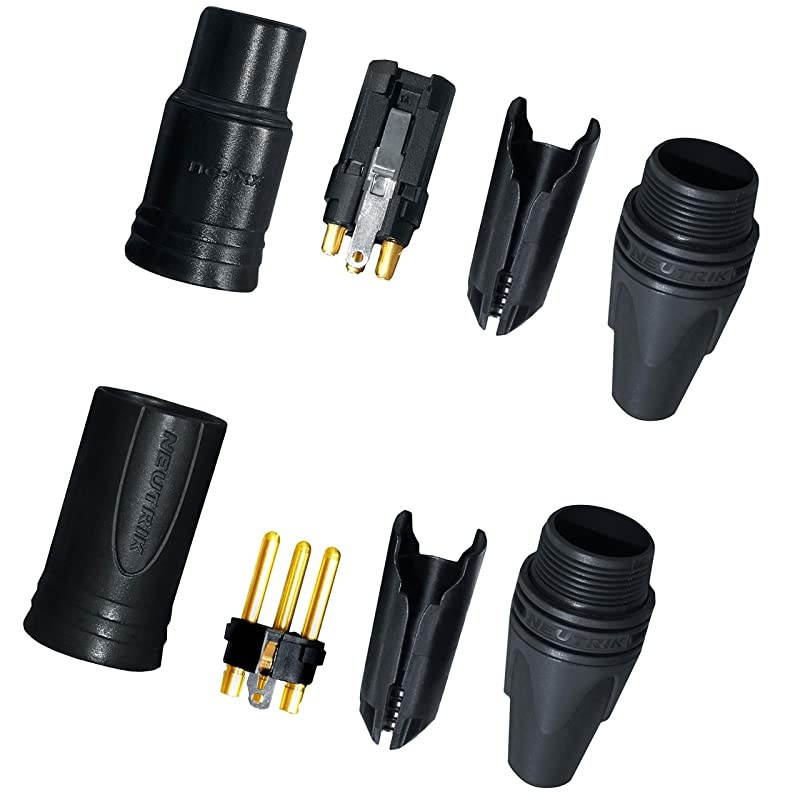 20 Foot &ndash; Quad Balanced Microphone Cable Custom Made by  &ndash; Using Mogami 2534 Wire and Neutrik NC3MXX-B Male & NC3FXX-B Female XLR Plugs.