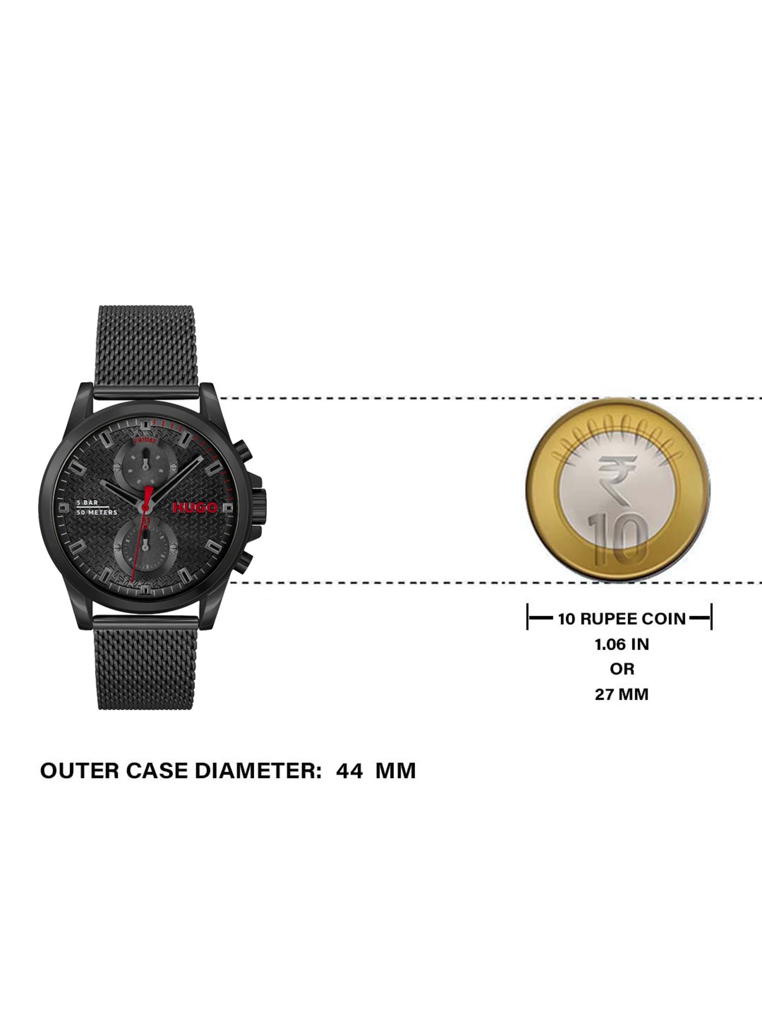 HUGO MGI-1530317 Run Analog Watch for Men