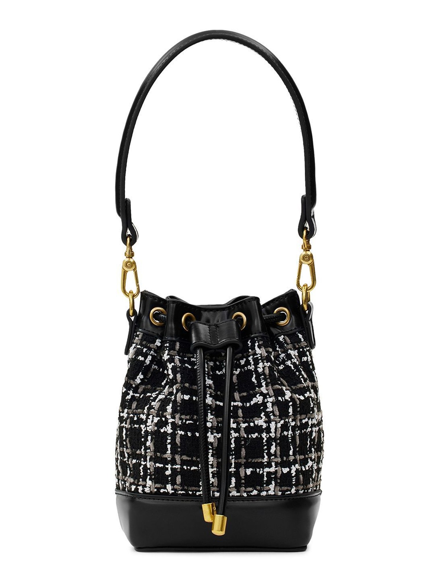 Miraggio Tiara Black Small Textured Potli