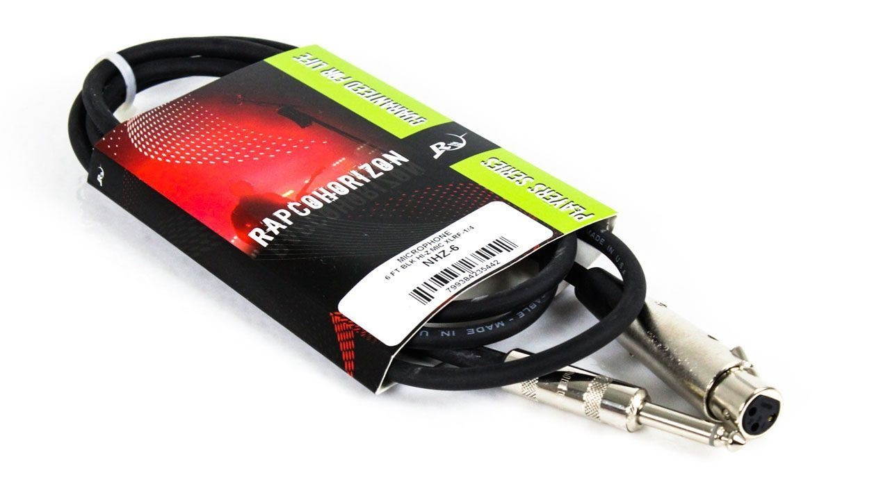 Rapco Horizon NHZ-6 6-foot HZ Microphone Cable