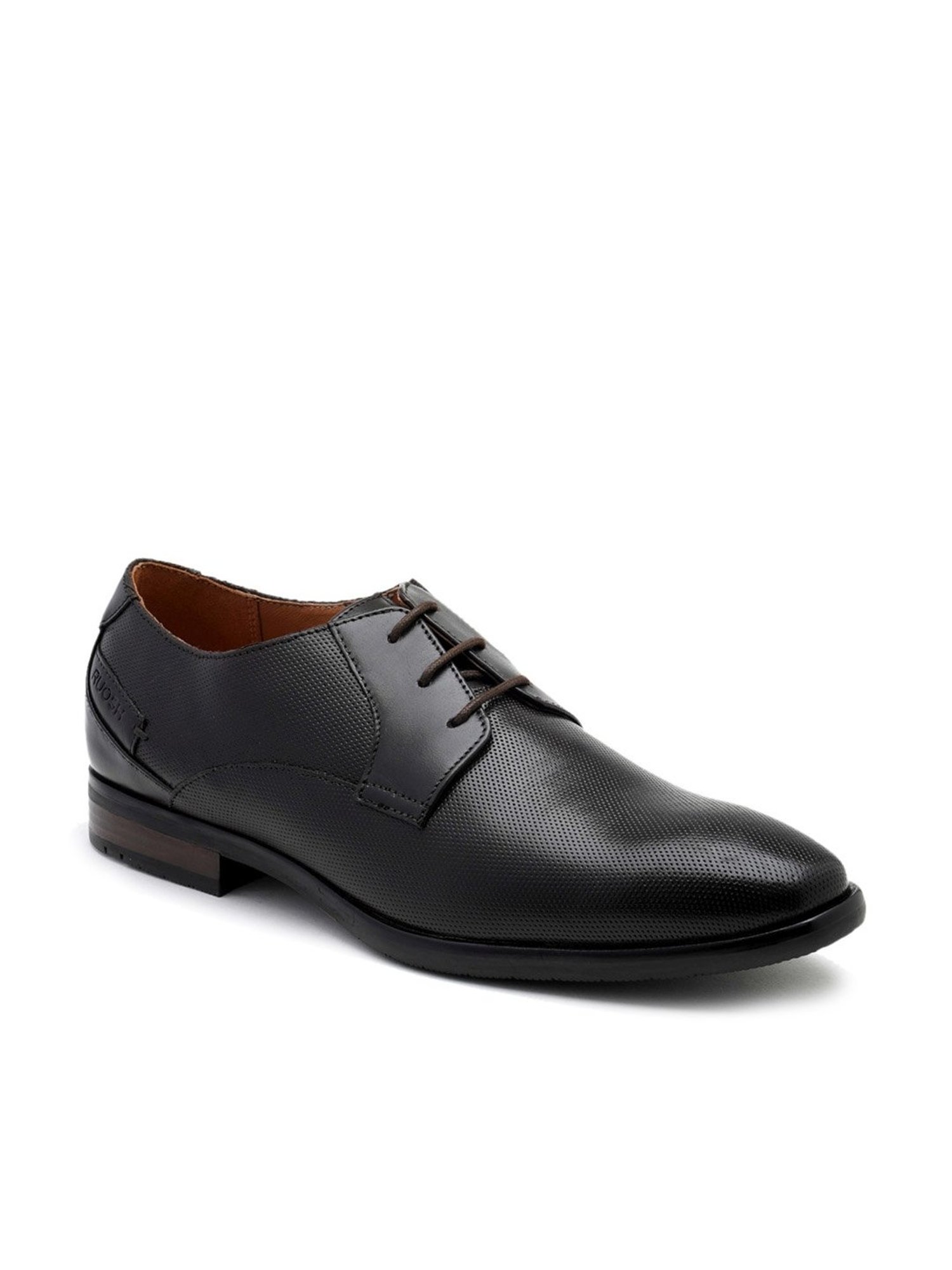Ruosh Men's Dark Brown Derby Shoes
