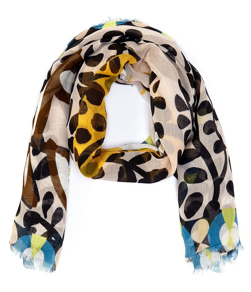 Echo Charming Tiger Oversized Square Scarf
