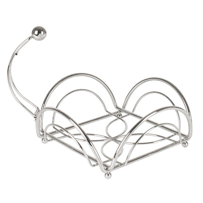 Spectrum Flower Flat Napkin Holder Steel - Chrome