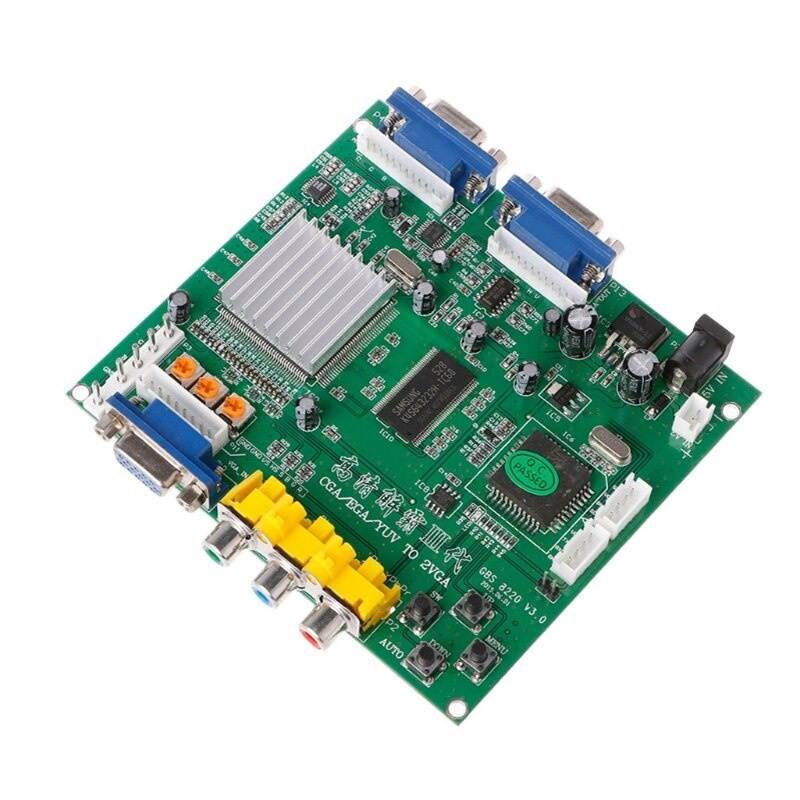 Arcade Game RGB/CGA/EGA/YUV To Dual VGA HD Video Converter Adapter Board GBS-8220