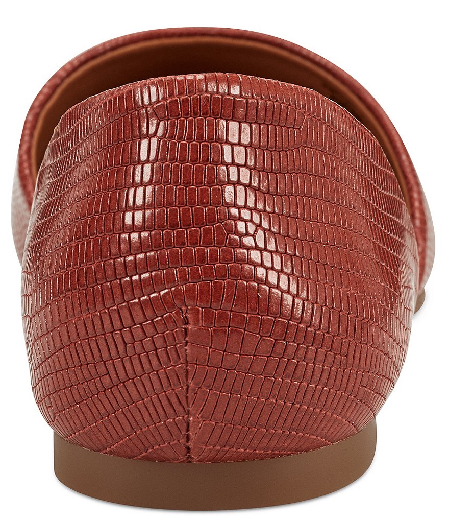 Lucky Brand Drowe Lizard Print Leather Flats