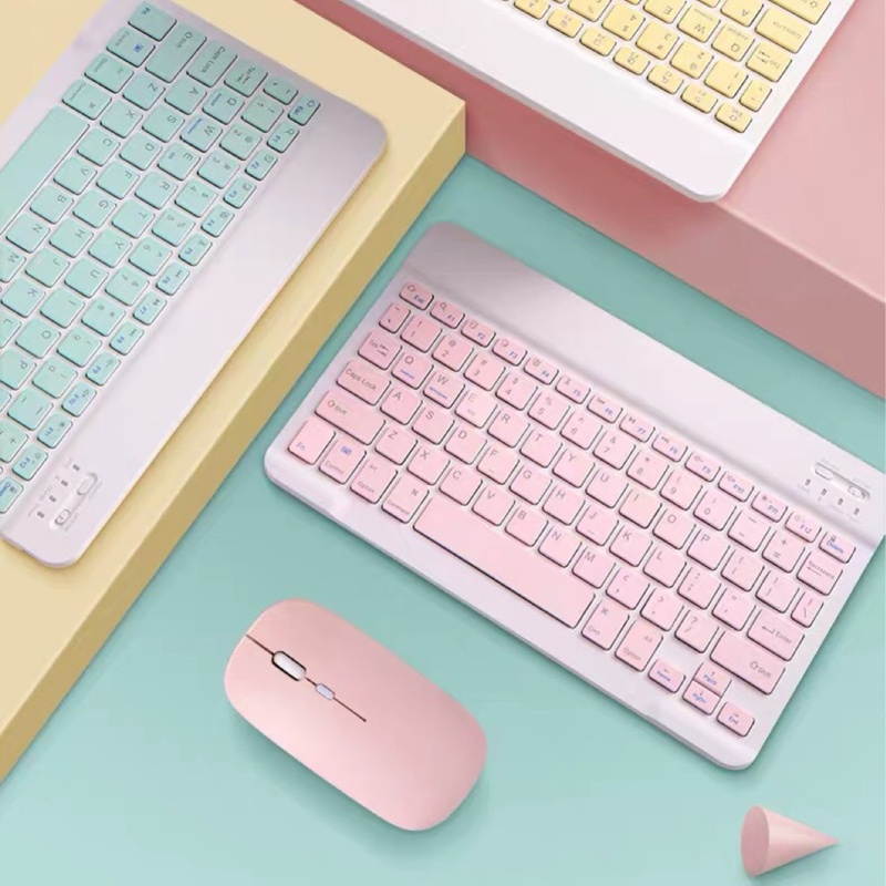 Mini Wireless 800/1200/1600DPI Solid Color Mouse Keyboard Computer Accessory